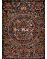 1000 armed Lokeshvara Thangka
