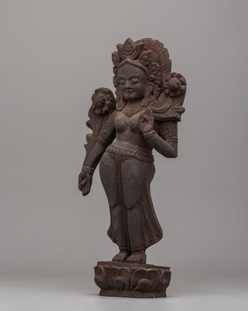 Green Tara Buddhist Deity Statue | Embrace Compassion and Enlightenment