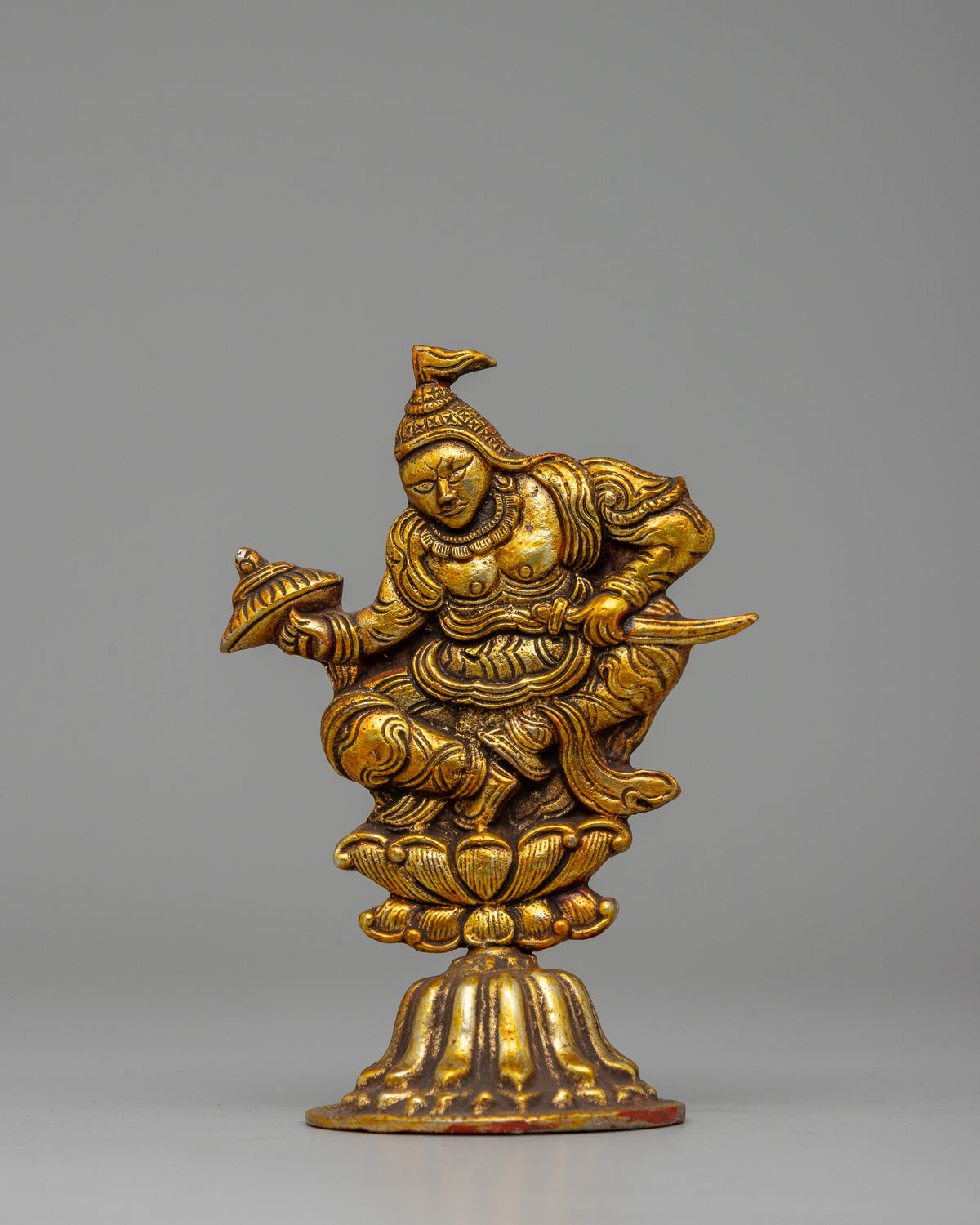 Buddhist King Chakravartin Artifacts | Brass with Gold & Silver Plating