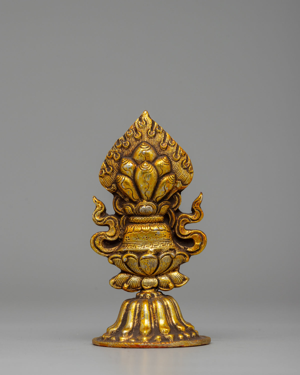 Buddhist King Chakravartin Artifacts | Brass with Gold & Silver Plating