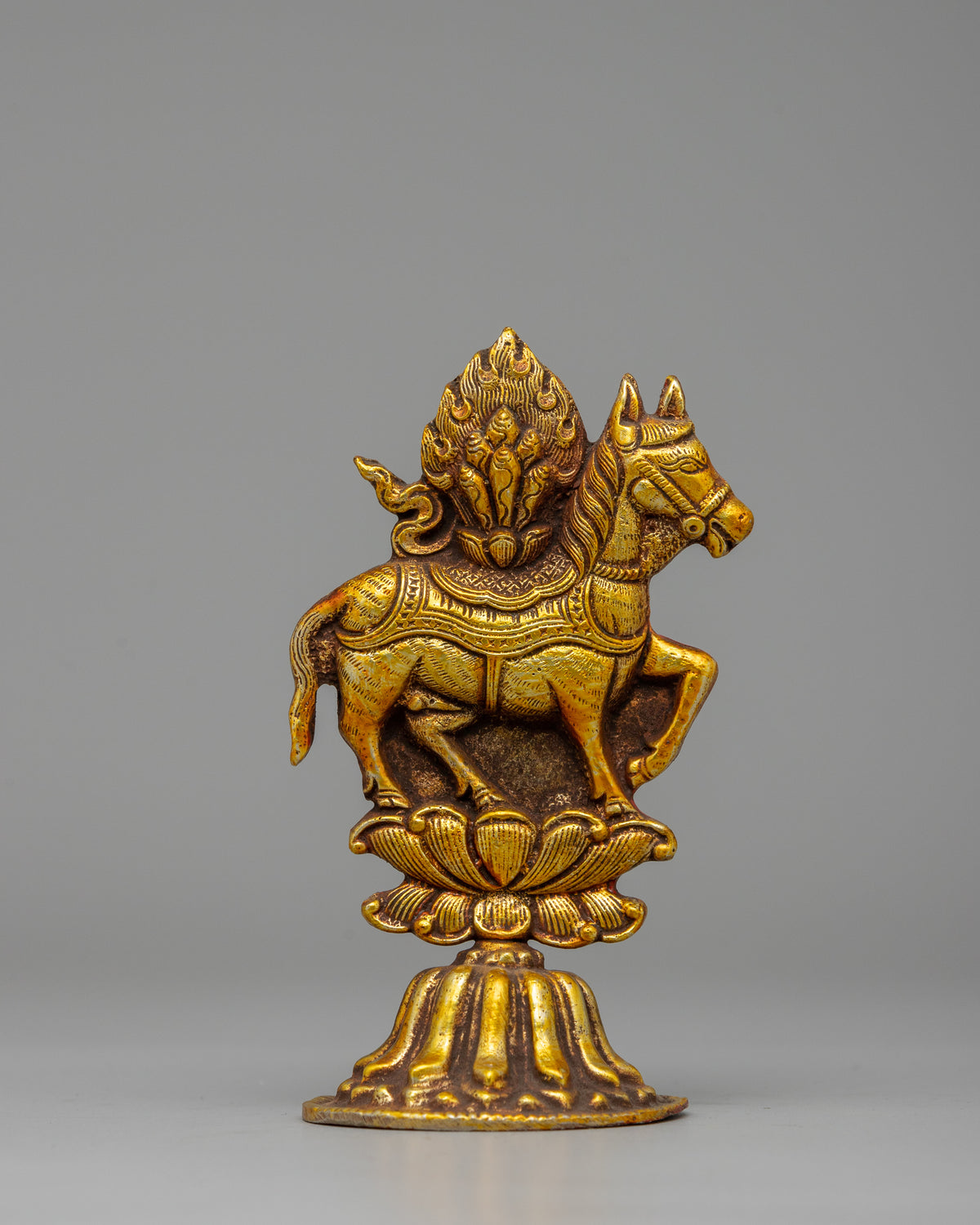 Buddhist King Chakravartin Artifacts | Brass with Gold & Silver Plating