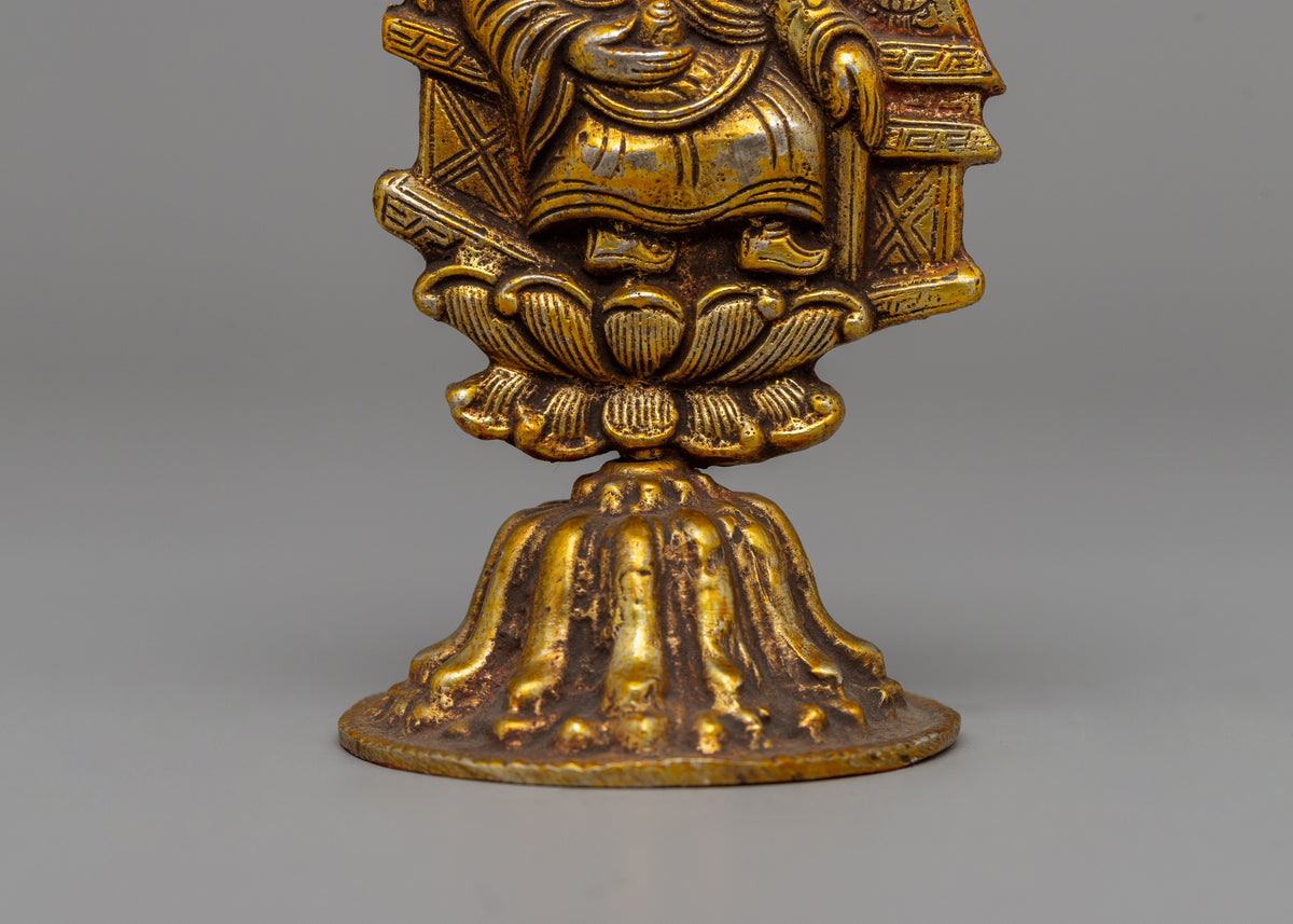 Buddhist King Chakravartin Artifacts | Brass with Gold & Silver Plating