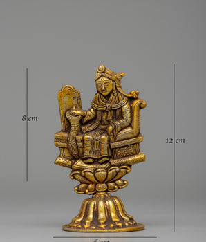 Gold & Silver-Plated King and Queen Set Statues | For Décor and Rituals