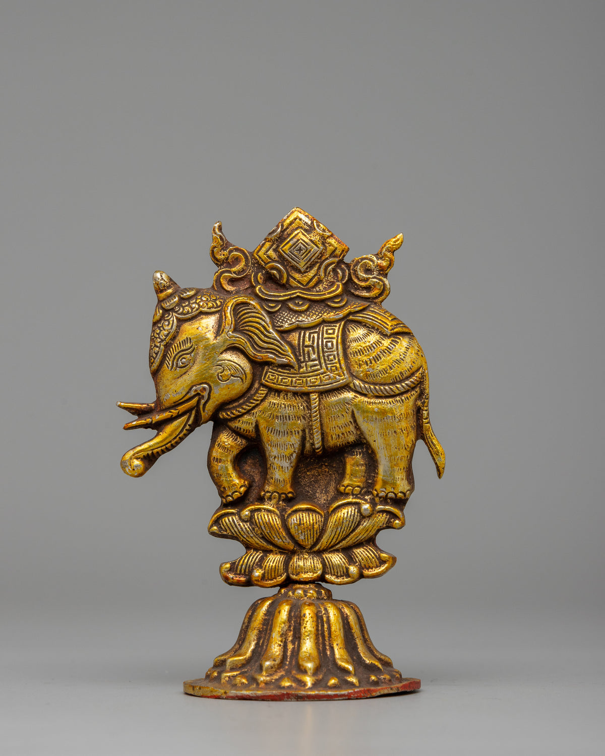 Buddhist King Chakravartin Artifacts | Brass with Gold & Silver Plating