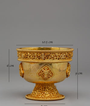 Water Offering Bowls (Ting) | Sacred Addition to Buddhist Shrines