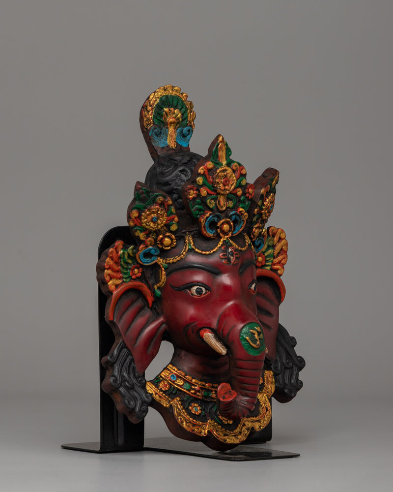 Handcrafted Lord Ganesh Mask in Ceramic | Hindu Deity