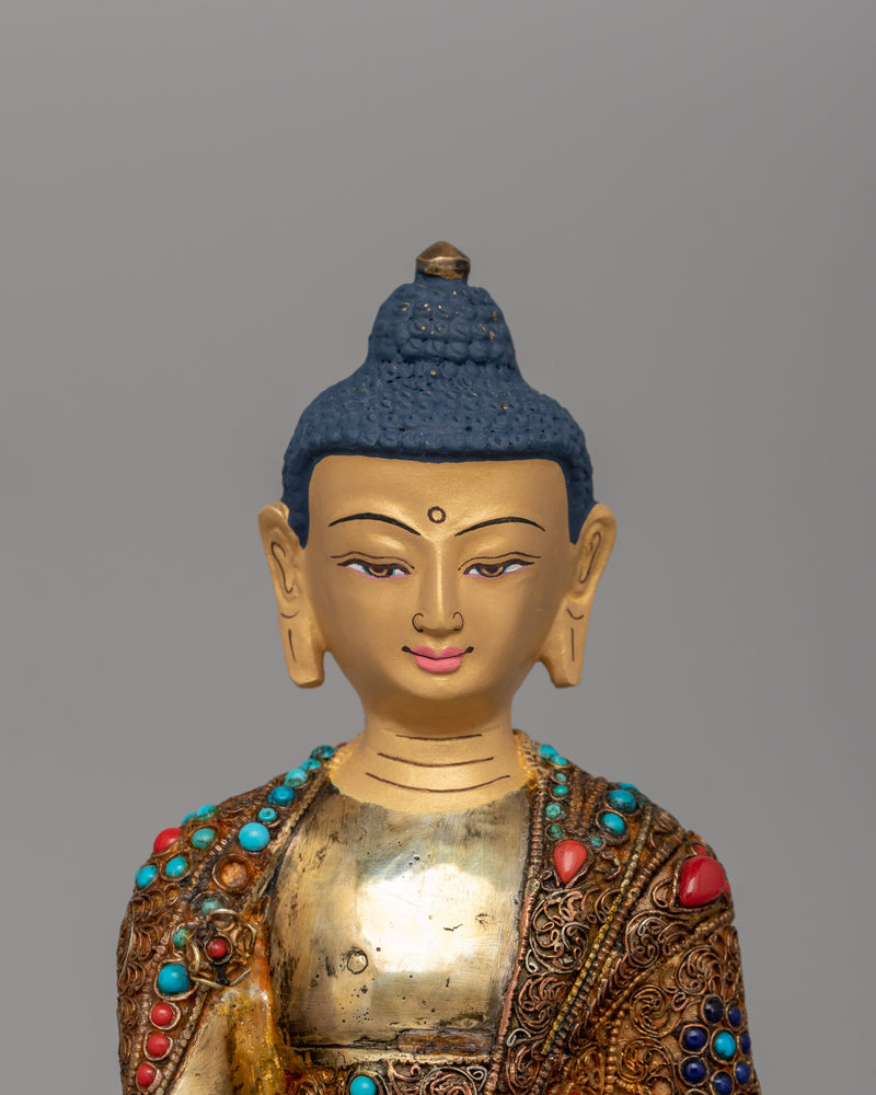 Buddha Shakyamuni Copper Sculpture | Symbol of Inner Peace and Enlightenment