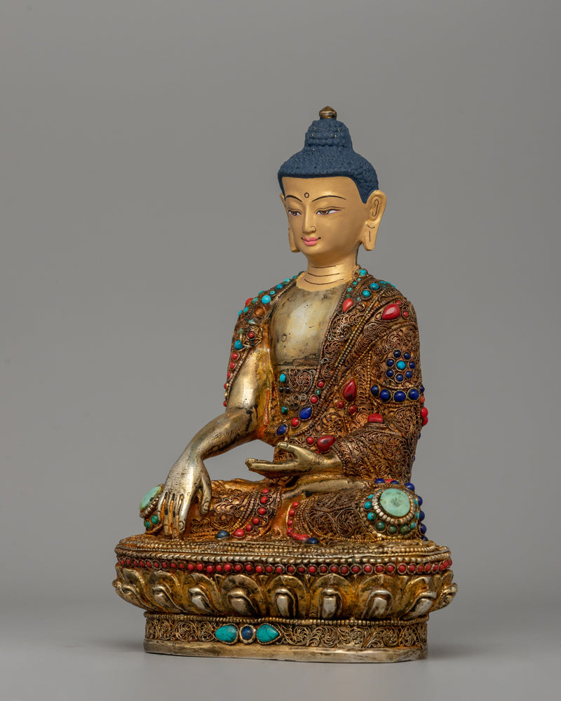 Buddha Shakyamuni Copper Sculpture | Symbol of Inner Peace and Enlightenment