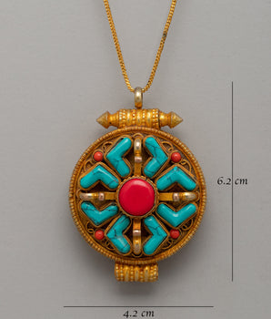 Tibetan Locket Ghau Box | Handmade Buddhist Jewelry