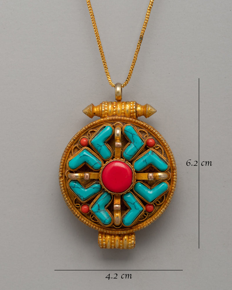 Tibetan Locket Ghau Box | Handmade Buddhist Jewelry