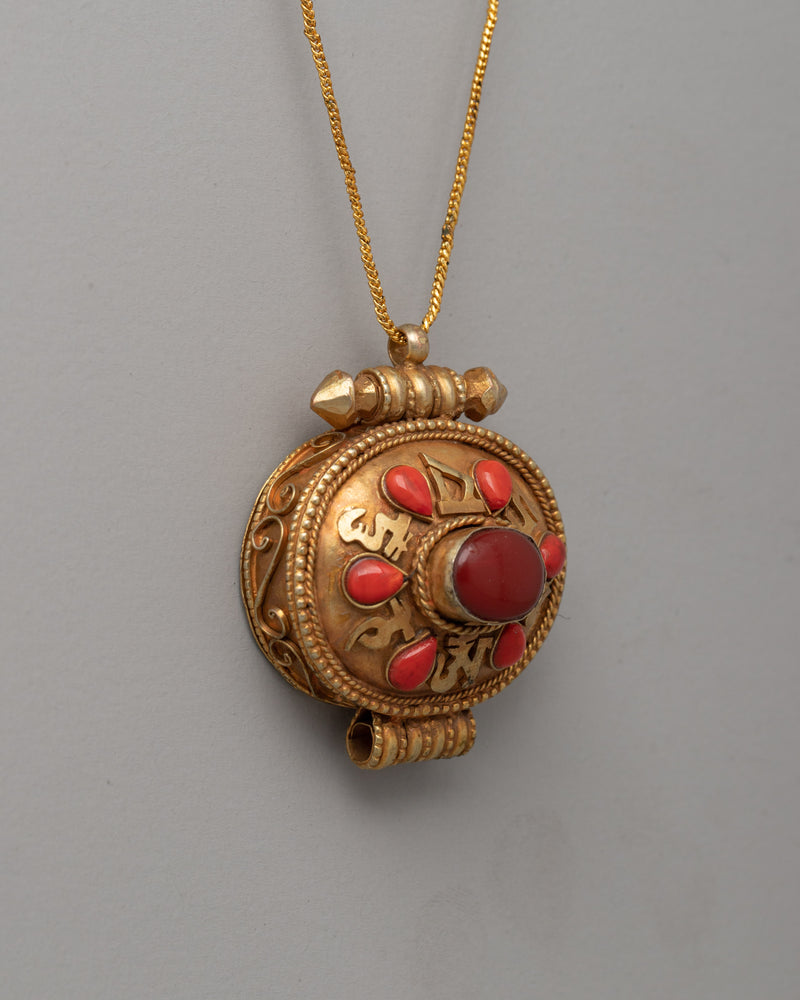 Tibetan Ghau Prayer Box Jewelry | Spiritual Jewelry for Storing Sacred Prayers