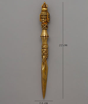 Phurba Ritual Dagger | Handmade Copper Buddhist Ceremonial Dagger