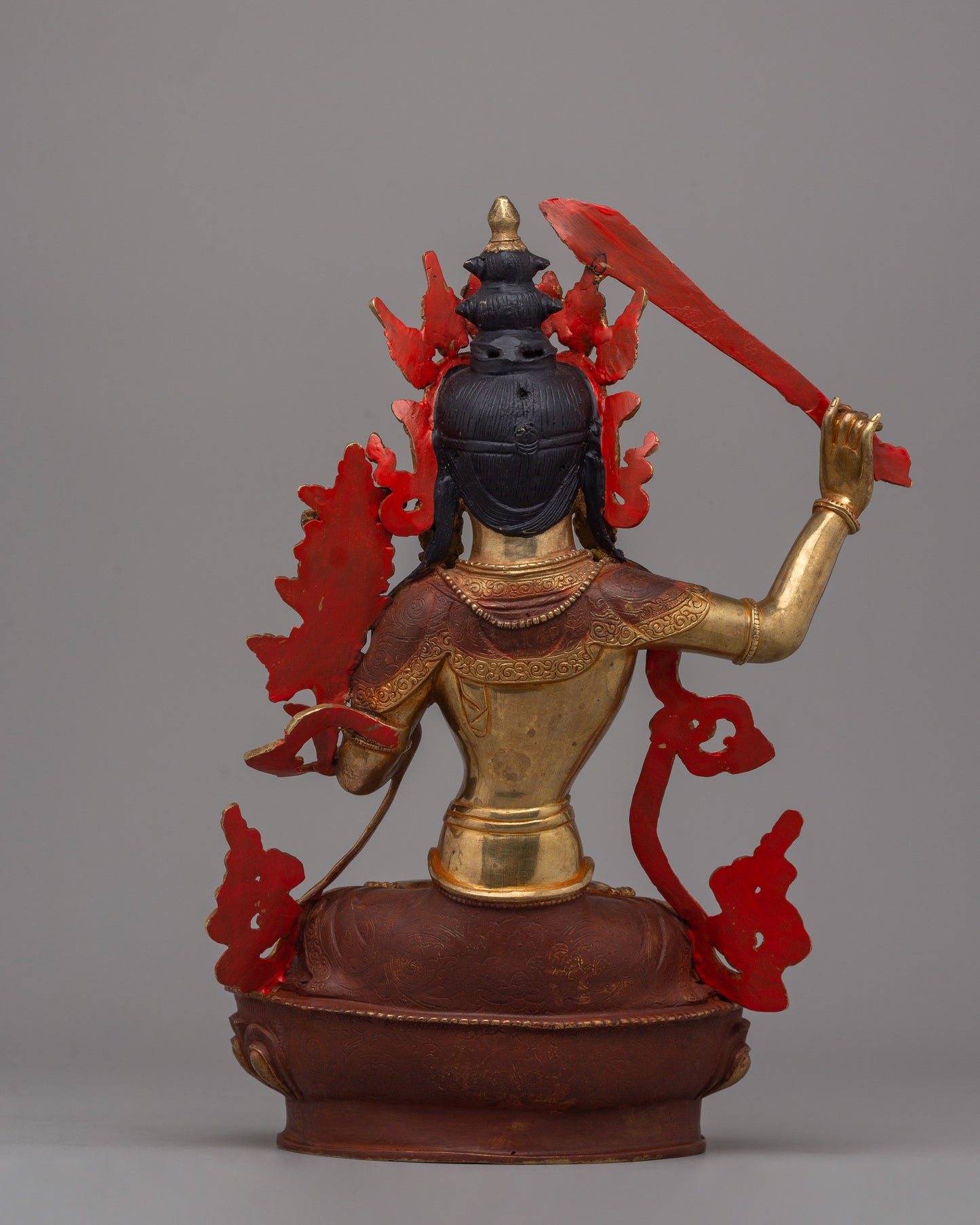 Manjushri Wisdom Deity Statue | Enlightenment Decor, Spiritual Home Altar