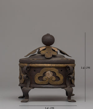 Handcrafted Iron Incense Burner | Ideal for Rituals and Relaxation