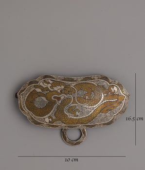 Tibetan Belt Buckle | Traditional Artisan Design with Intricate Detailing