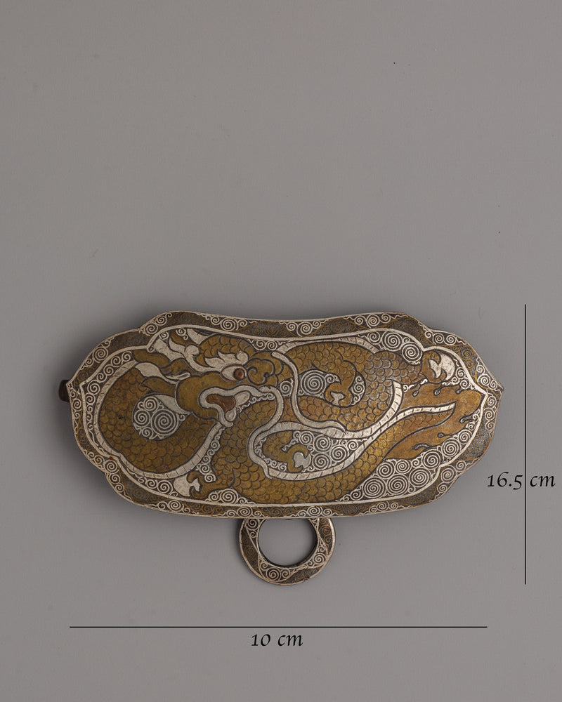 Tibetan Belt Buckle | Traditional Artisan Design with Intricate Detailing