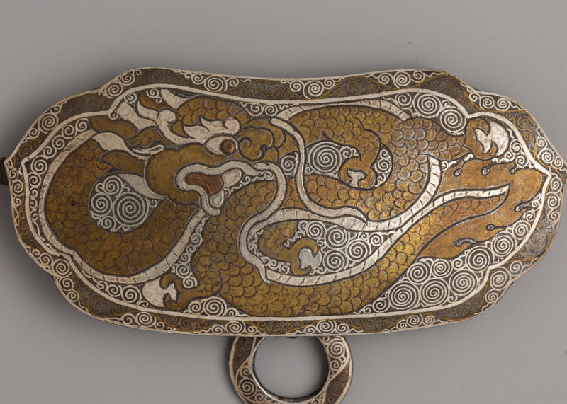 Tibetan Belt Buckle | Traditional Artisan Design with Intricate Detailing