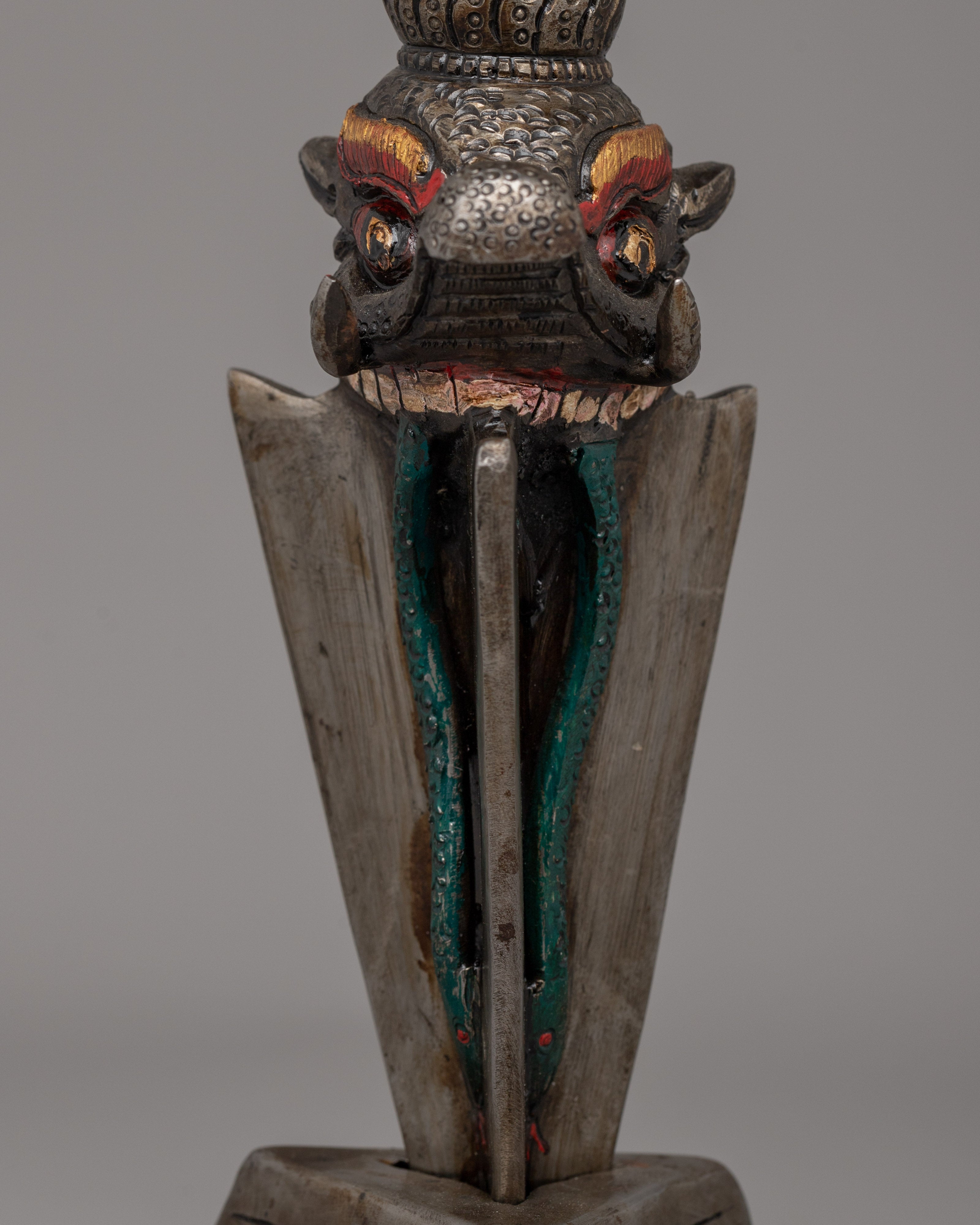 Iron Vajra Phurba Ritual Dagger | A Symbol of Power and Transformation