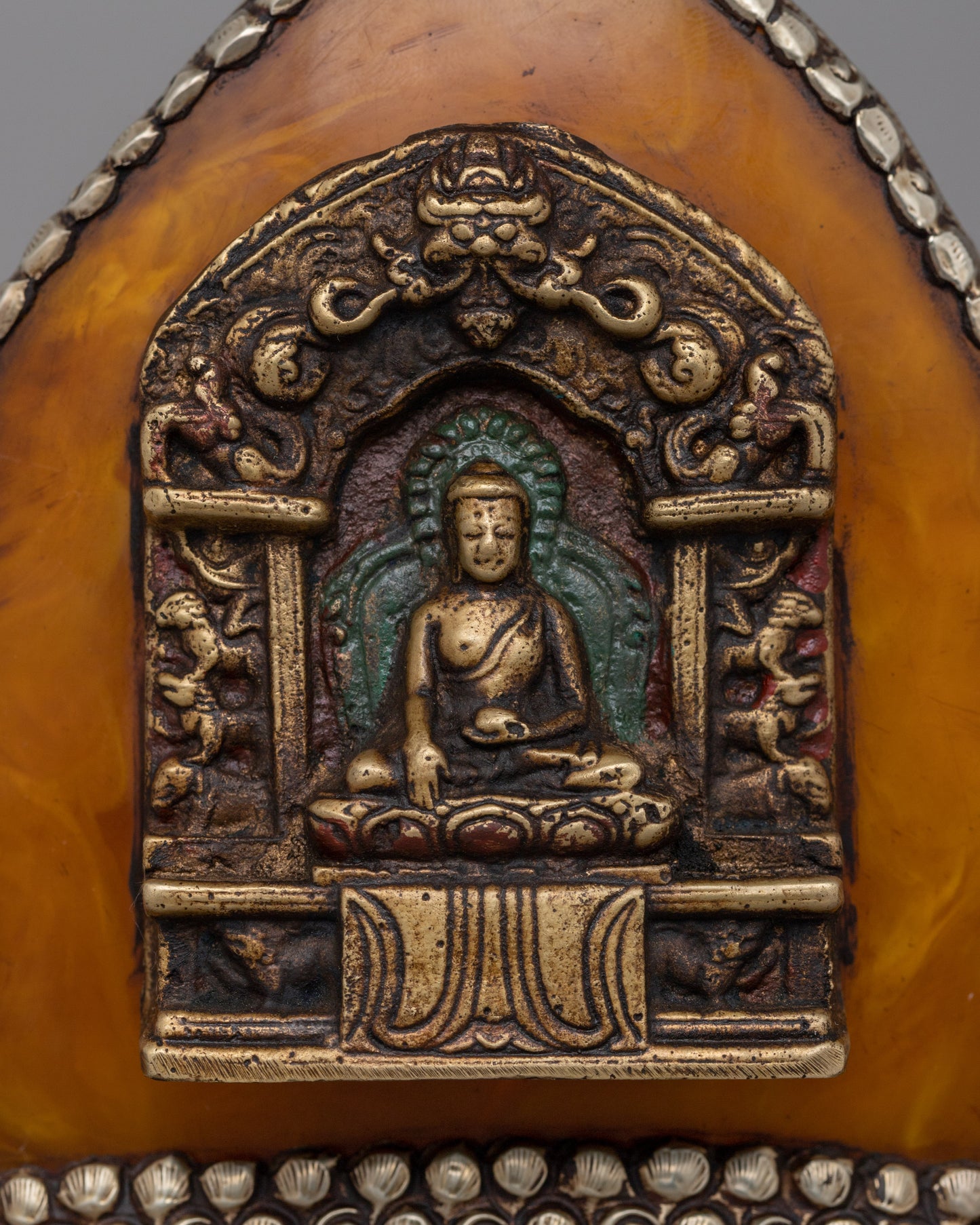 Buddha Stamp Ritual Artifact |  Sacred Tibetan Décor