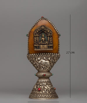 Buddha Stamp Ritual Artifact |  Sacred Tibetan Décor