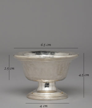 Silver-Plated Offering Bowls | Perfect for Buddhist Altars