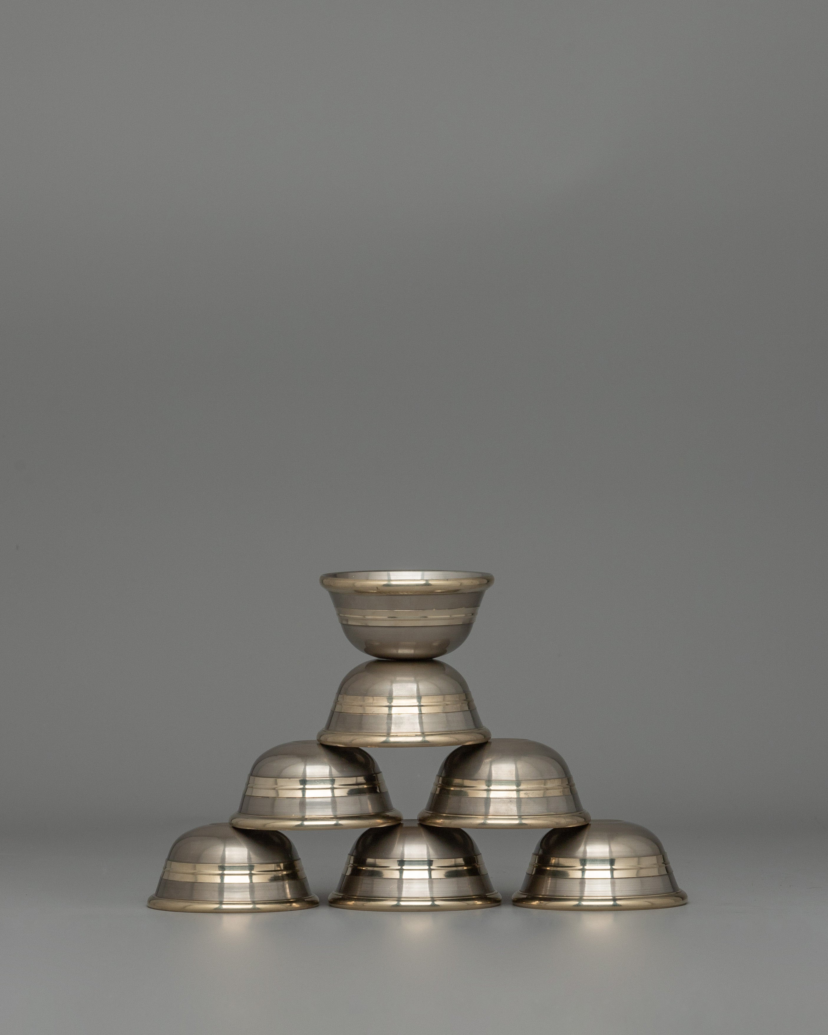 Set of Seven Tibetan Offering Bowls | Sacred Ritual Essentials