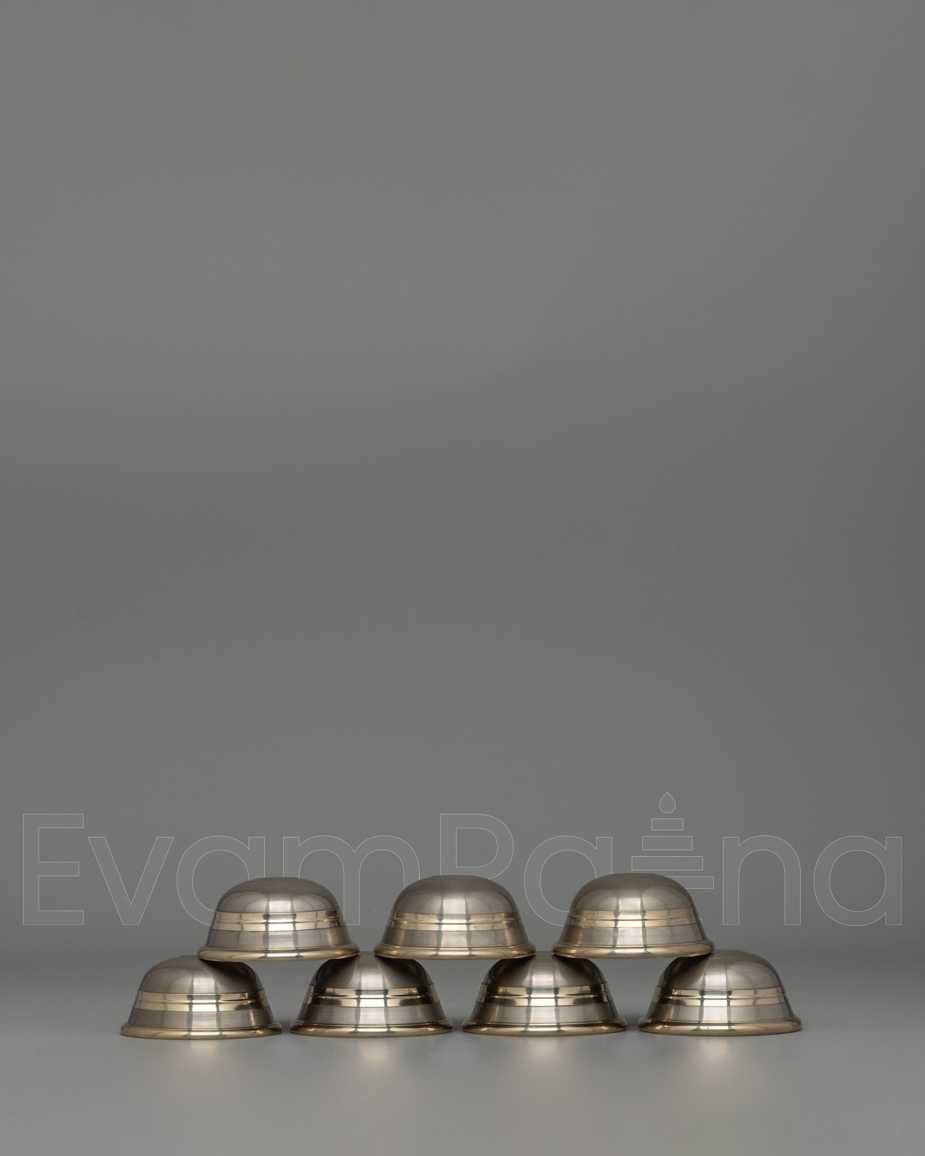 Set of Seven Tibetan Offering Bowls