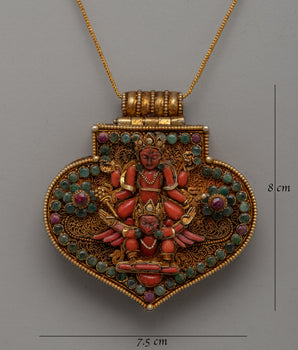 Garudasana Vishnu Ghau Box| A Sacred Amulet of Protection and Power
