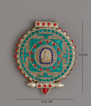 Tibetan Treasure Box "Ghau" | Sacred Prayer Amulet Holder for Spiritual Keepsakes