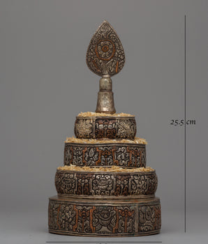 Handcrafted Sacred Copper Mandala Set | Traditional Tools for Buddhist Offerings