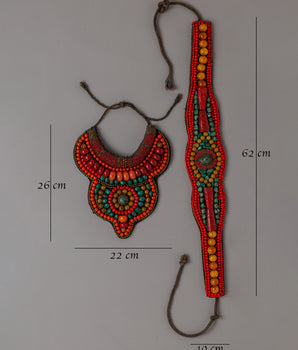 Tibetan Himalayan Belt & Necklace | Traditional Spiritual Jewelry