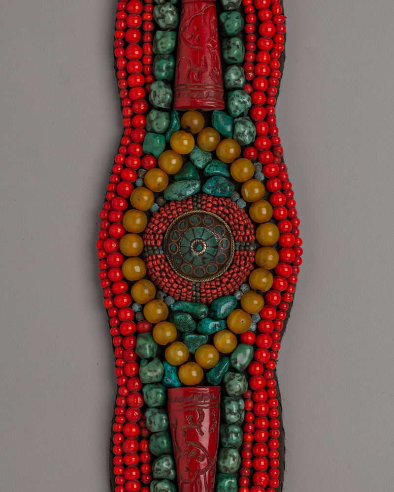 Tibetan Himalayan Belt & Necklace | Traditional Spiritual Jewelry