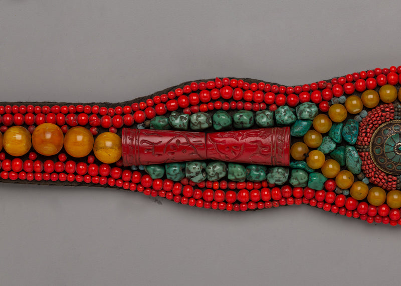 Tibetan Himalayan Belt & Necklace | Traditional Spiritual Jewelry