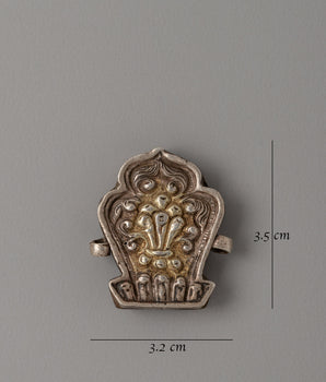 Silver-Plated Tibetan Ghau Box Pendant | Perfect for Spiritual Rituals