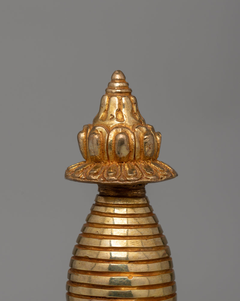 Traditional Buddhist Handmade Kadampa Stupa | Sacred Sculpture for Spiritual Growth and Peace