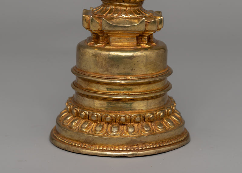 Traditional Buddhist Handmade Kadampa Stupa | Sacred Sculpture for Spiritual Growth and Peace