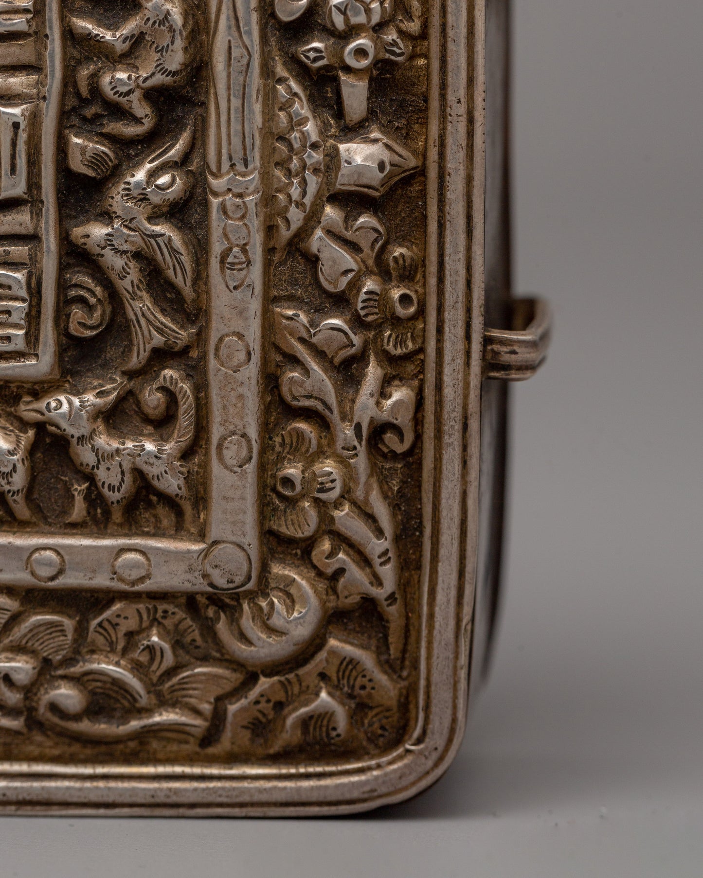 Handcrafted Square Ghau Box | A Timeless Tibetan Artifact