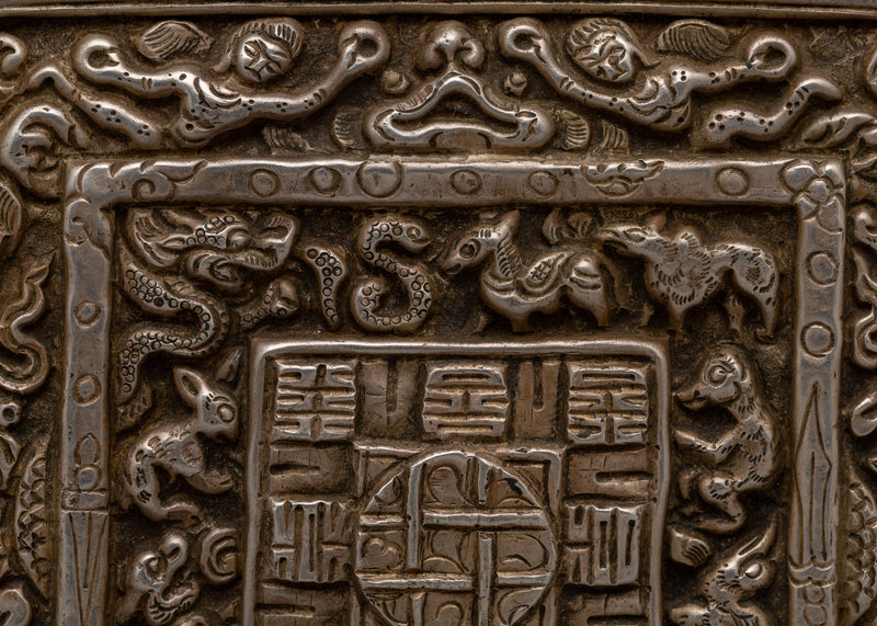 Handcrafted Square Ghau Box | A Timeless Tibetan Artifact