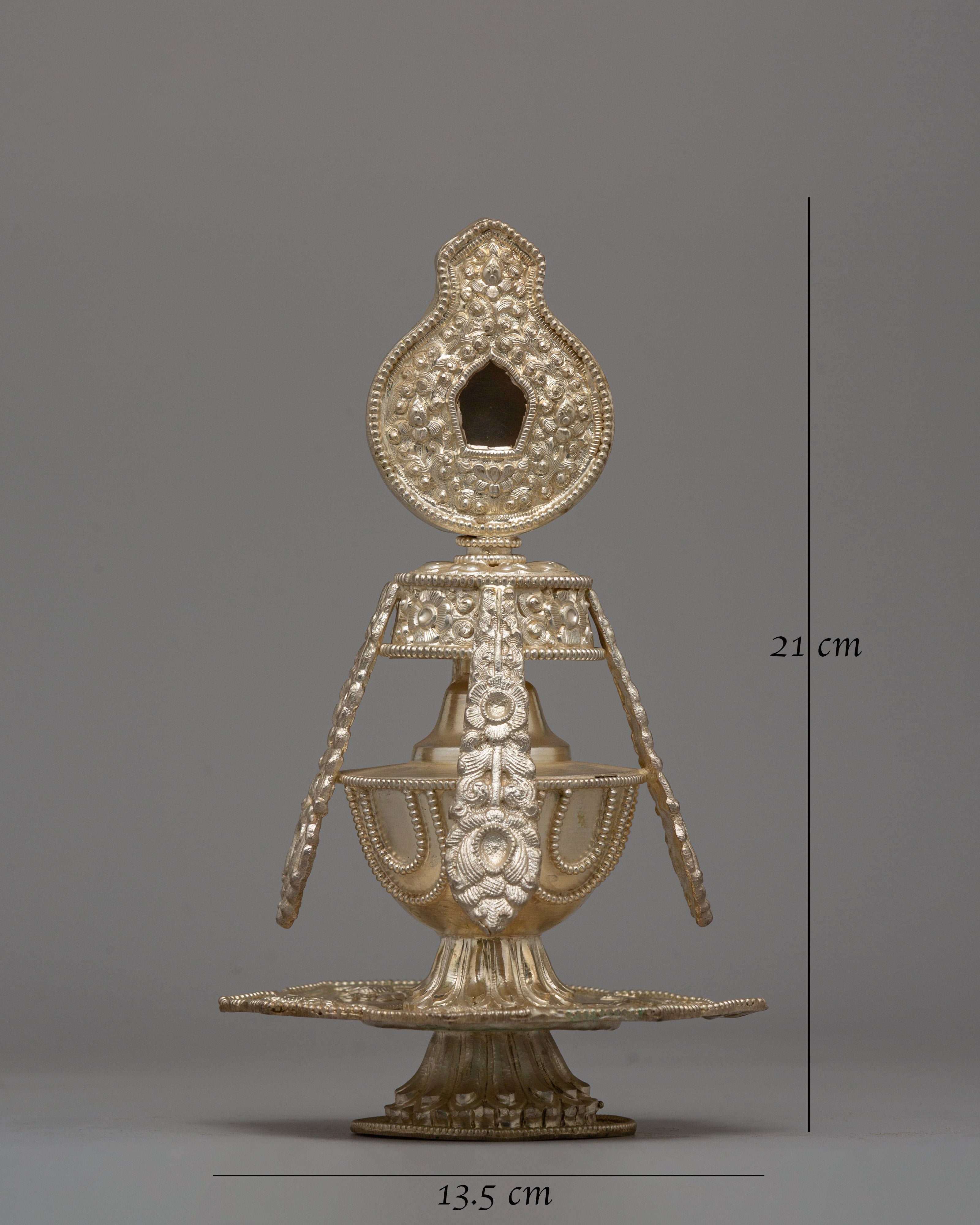 Tibetan Long Life Offering Vase | Handcrafted Spiritual Decor