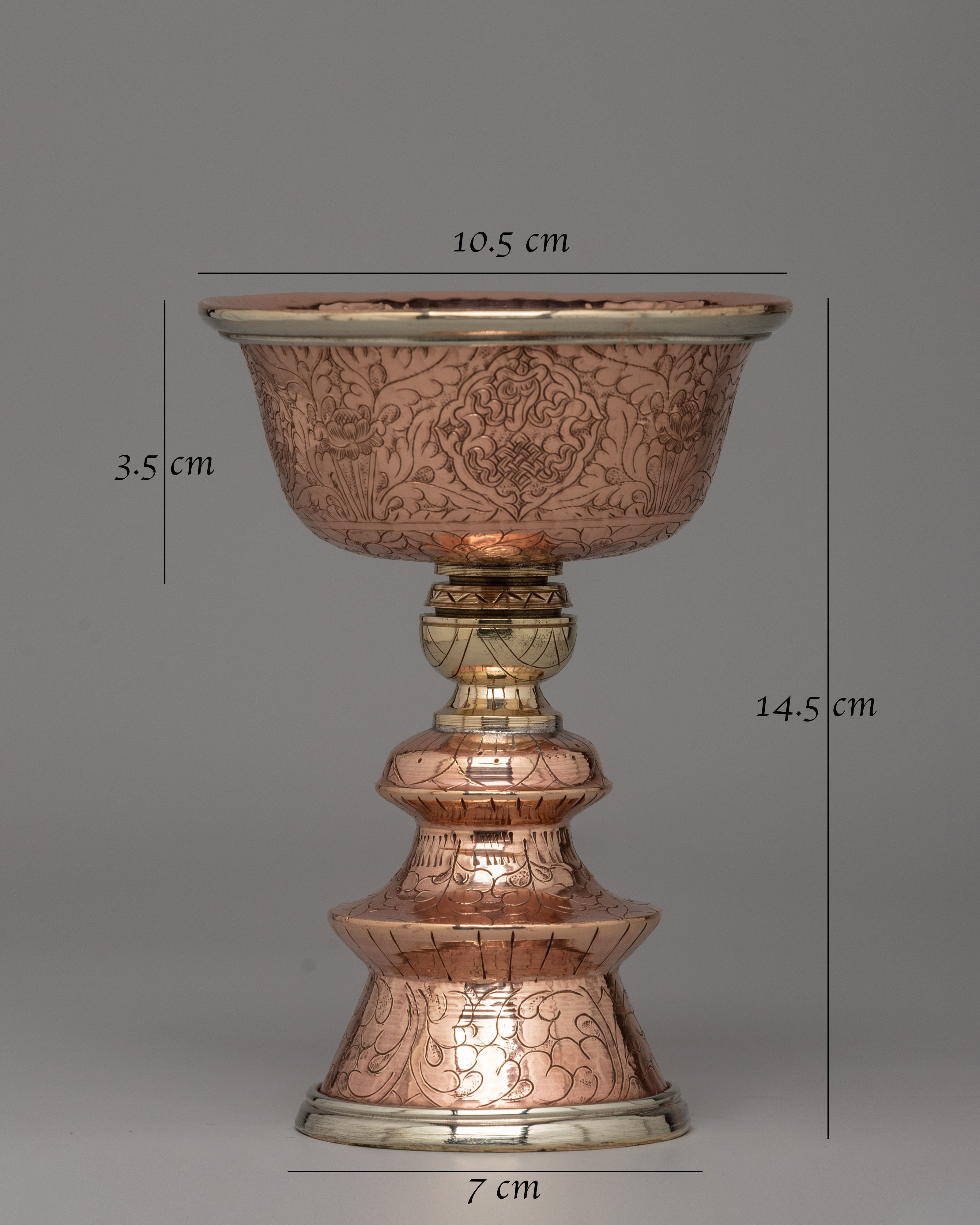 Himalayan Buddhist Altar Butter Lamp | Sacred Tibetan Offering