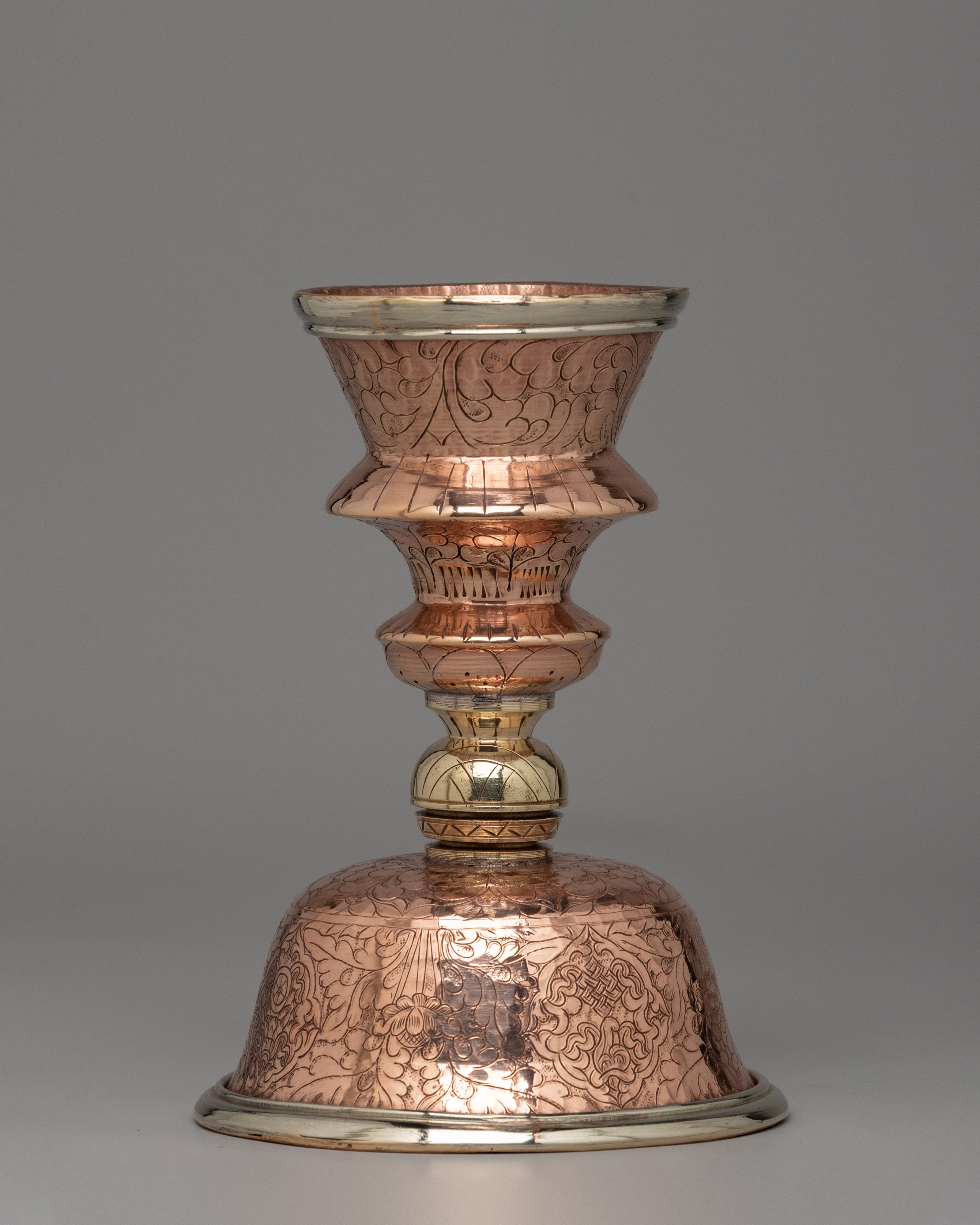 Himalayan Buddhist Altar Butter Lamp | Sacred Tibetan Offering