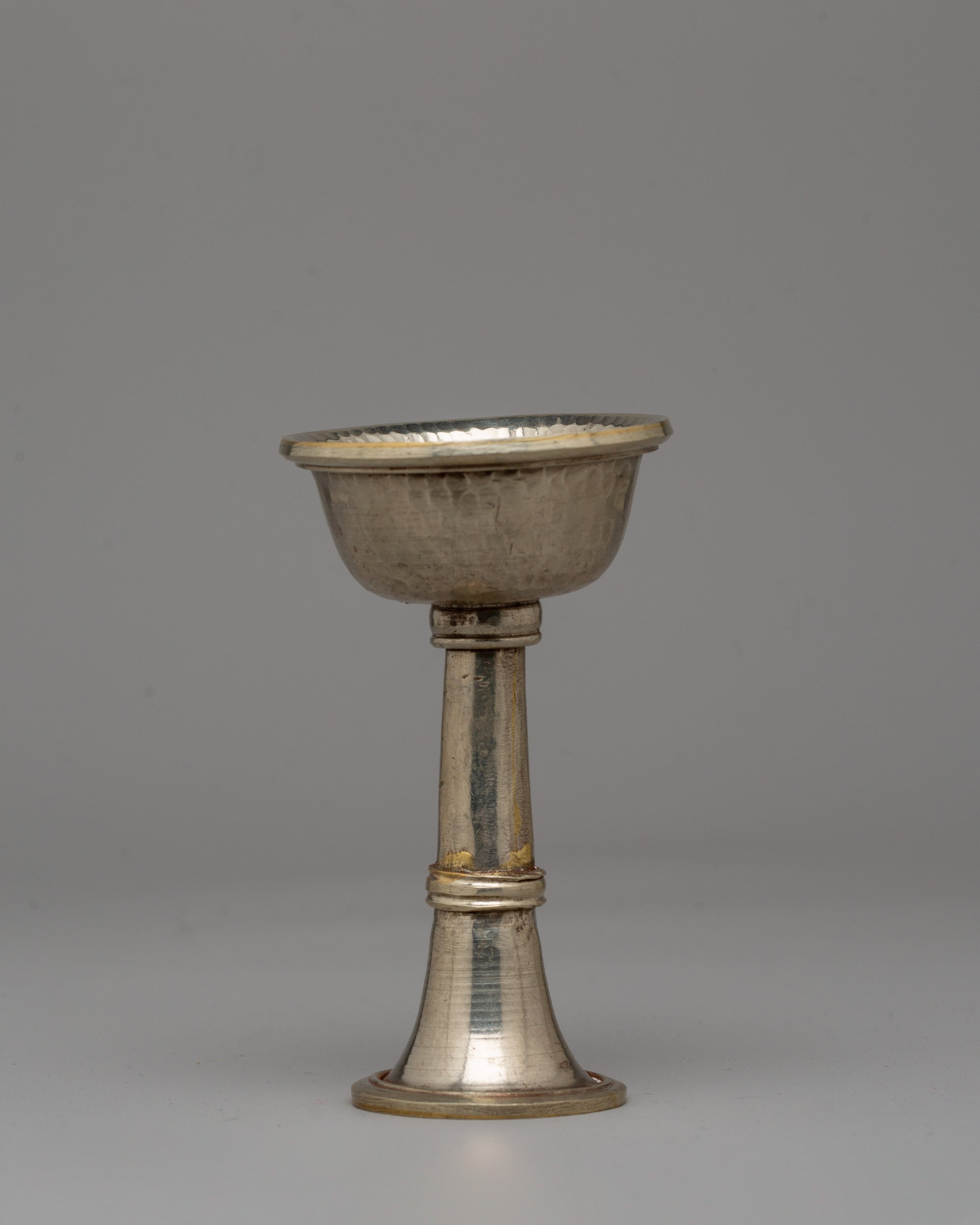 Traditional Tibetan Serkyem Set | Brass Altar Offering Bowl