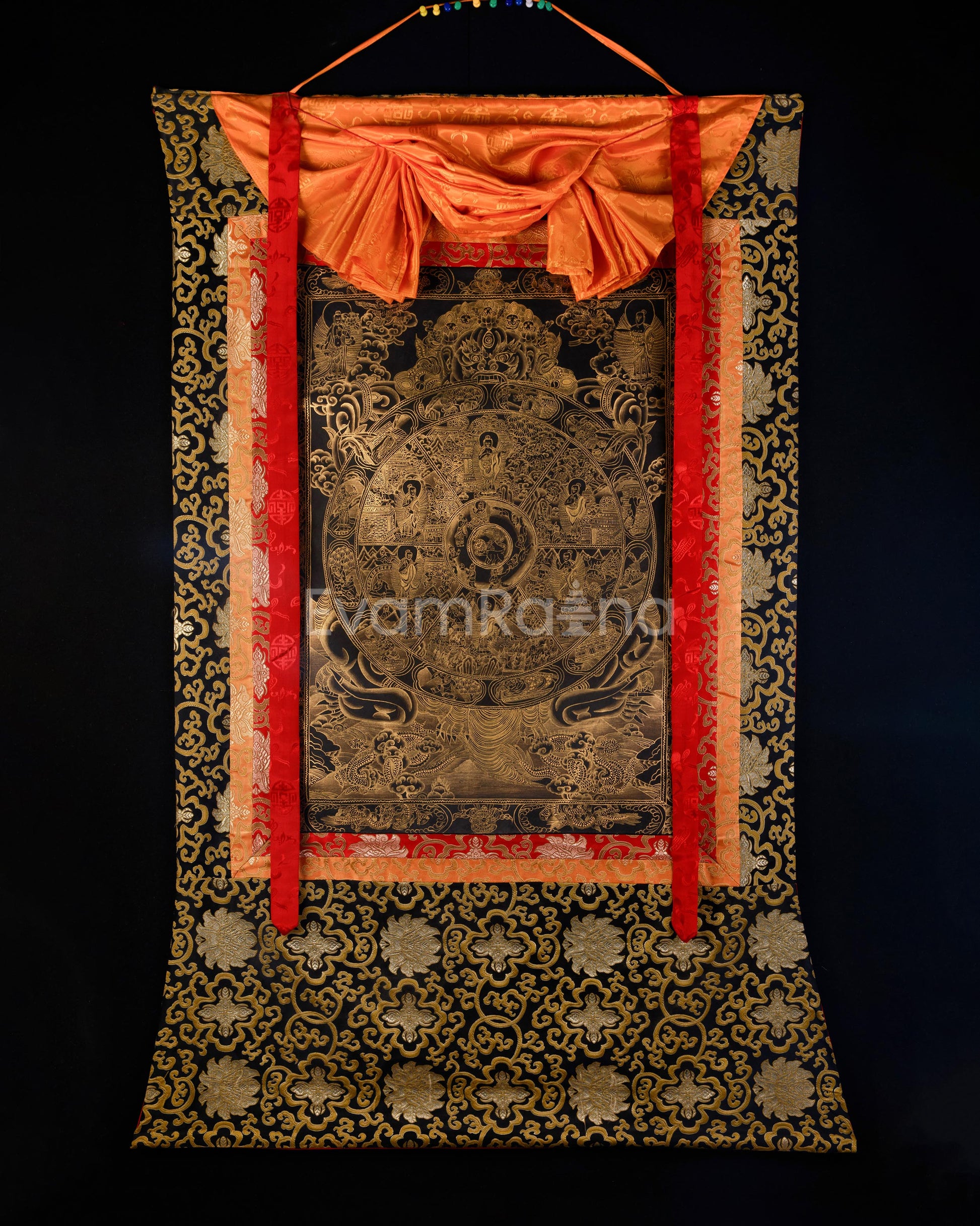 the-wheel-of-life-bhavacakra-thangka