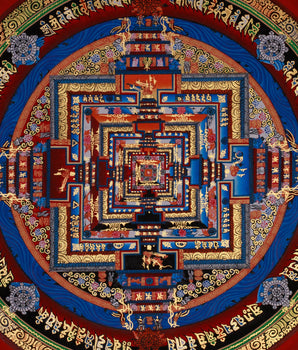 The Kalachakra Mandala Thangka | Tibetan Artwork of the Wheel of Time