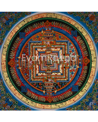 Buddhist Kalachakra Meditation Mandala