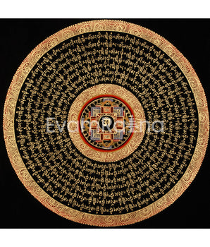 Mantra Mandala Thangka | Meditation and Spiritual Healing