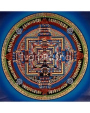 Mandala Kalachakra Thangka | Tibetan Buddhist Art of Cosmic Energy