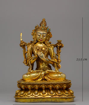 Tikshana Manjushri Statue | Tibetan Altar Decor