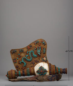 Traditional Tibetan Shankha for Meditation | Rituals and Sacred Decor