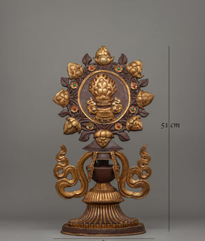Buddhist  King Queen Statue Set | Buddhist Deity Statues for Spiritual Harmony
